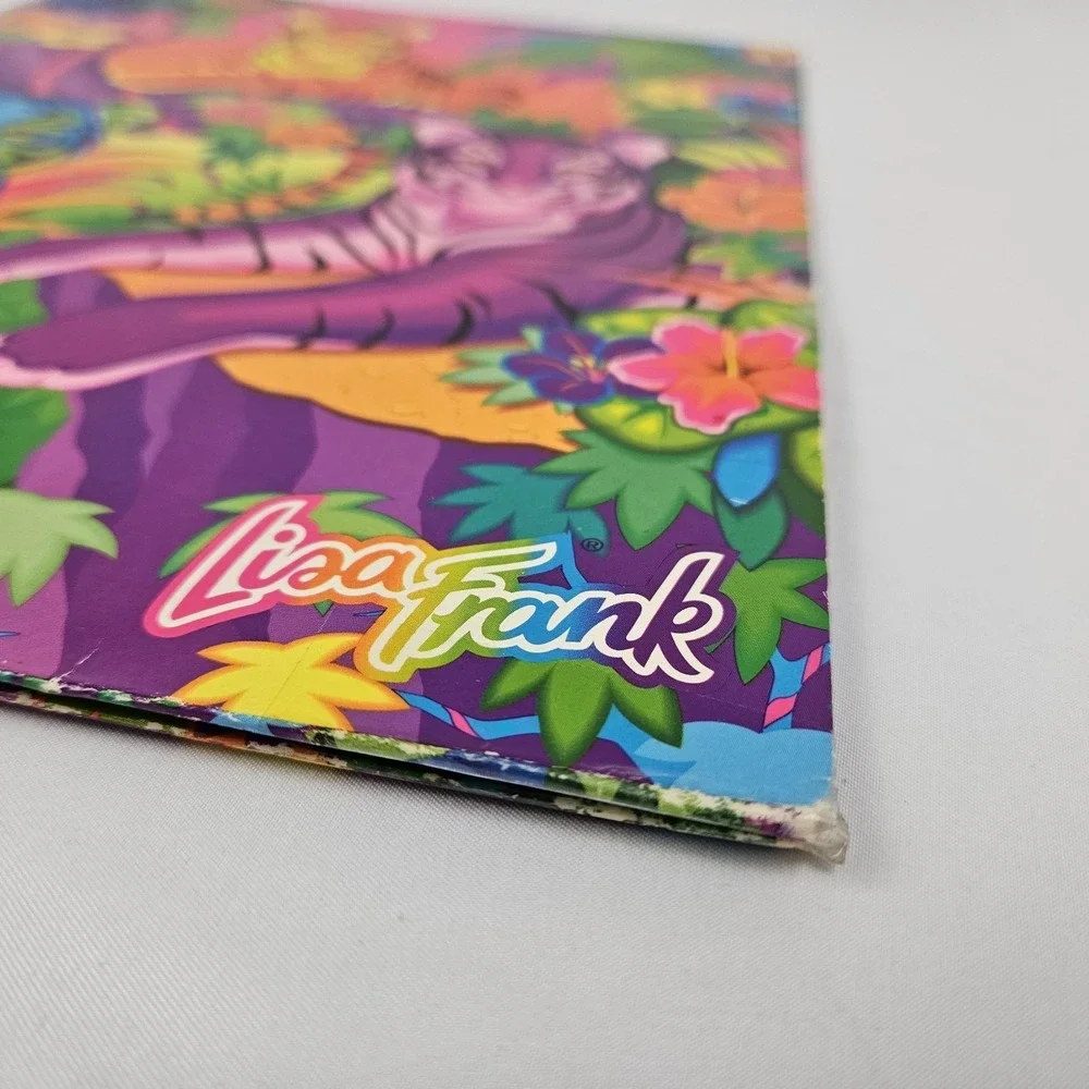 Vintage Lisa Frank Aloha Tigers 3 Ring Binder Folder Stuart Hall 90s